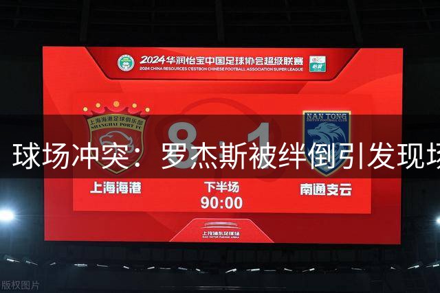 球场冲突：罗杰斯被绊倒引发现场争执